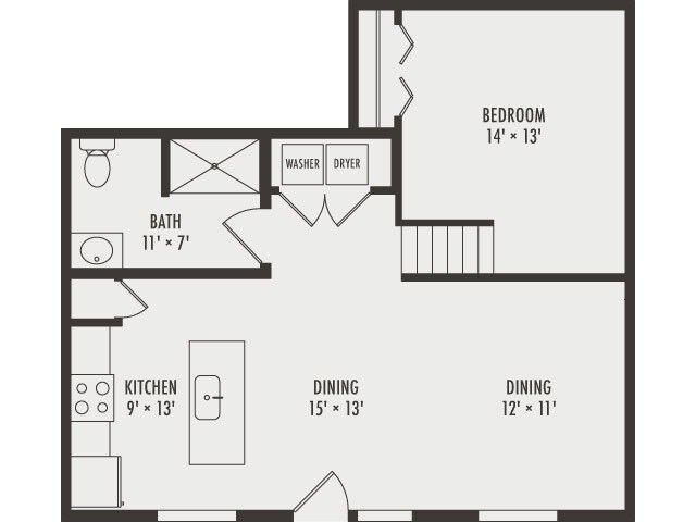 Unit Entire - One Bedroom Entire - One Bedroom floor plan